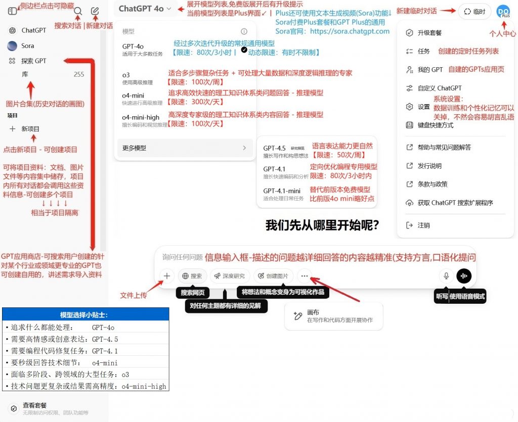 ChatGPT网页主界面指南